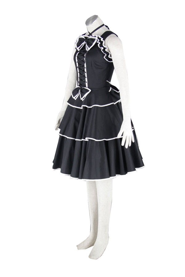 Adult Costume Black Lolita Princess Dress - Click Image to Close